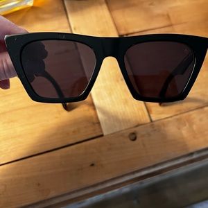 rag & bone Black Square Sunglasses